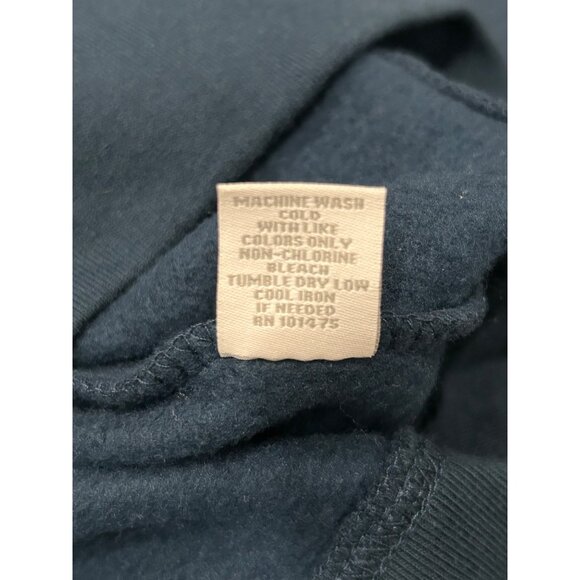 Top Of The World Navy Quarter-Zip Pullover Sweatshirt Large Embroidered N Logo B - Picture 8 of 9